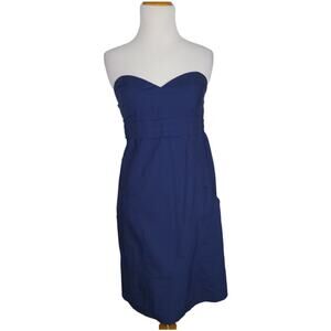 NEW Patrick Robinson for Target Strapless Summer Dress Navy Pockets Juniors 7